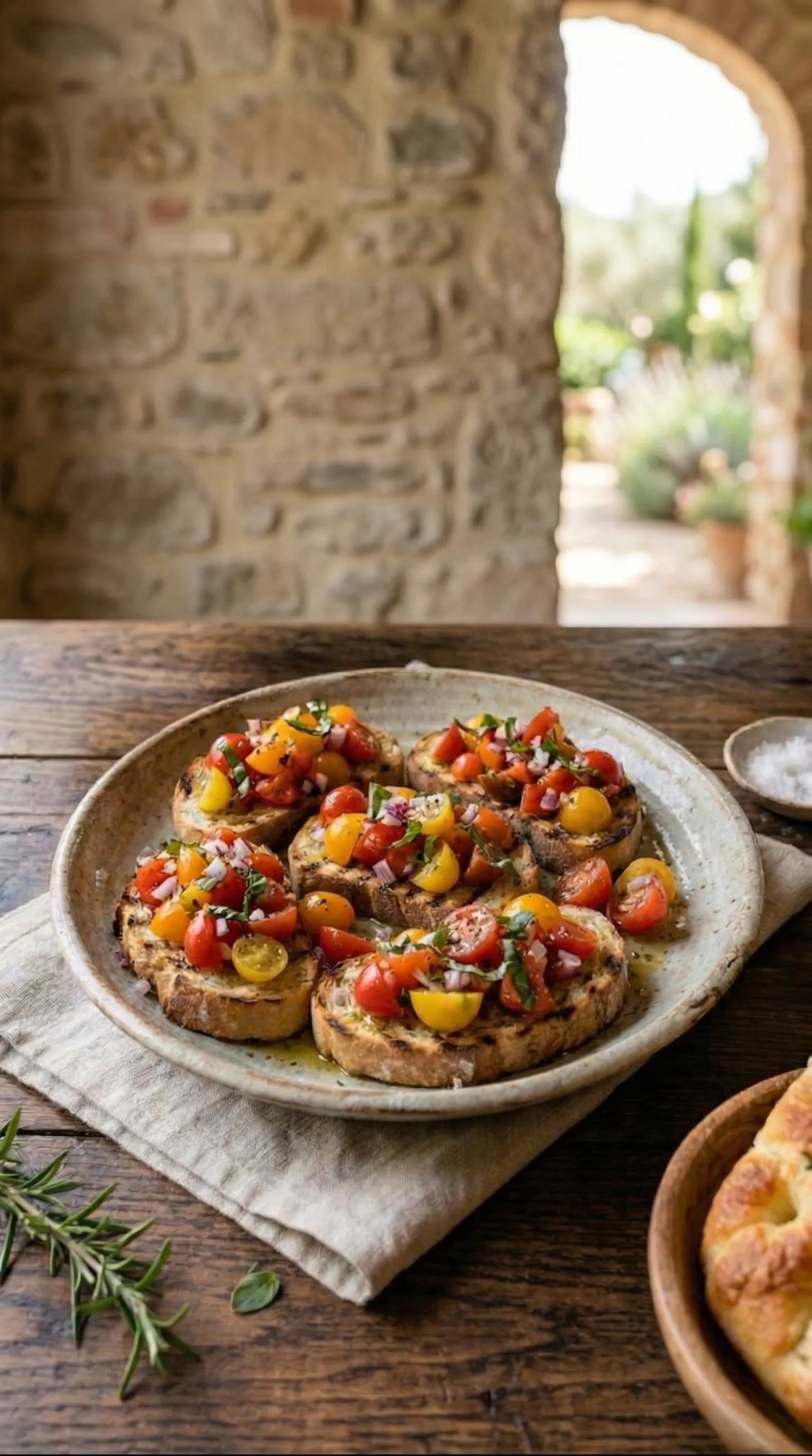 Bruschetta z pomidorkami i oliwą Ogliarola